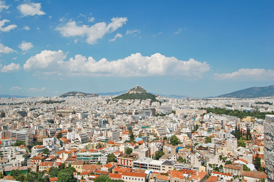 Blick über Athen
